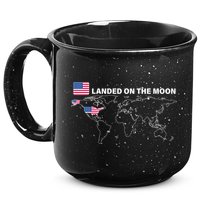 Landed On The Moon USA Map 15oz Campfire Ceramic Mug