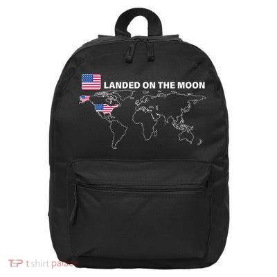Landed On The Moon USA Map 16 in Basic Backpack