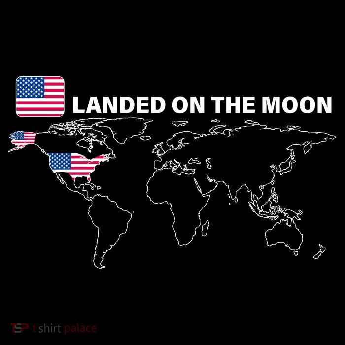 Landed On The Moon USA Map 16 in Basic Backpack