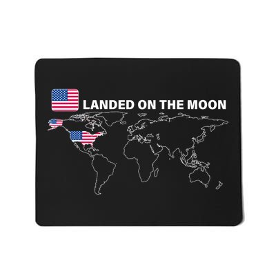 Landed On The Moon USA Map Mousepad