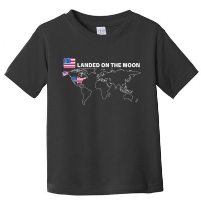 Landed On The Moon USA Map Toddler T-Shirt