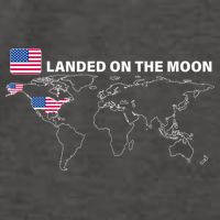 Landed On The Moon USA Map Vector Backpack