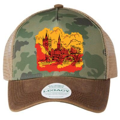 Landmark Charles Bridge Legacy Tie Dye Trucker Hat