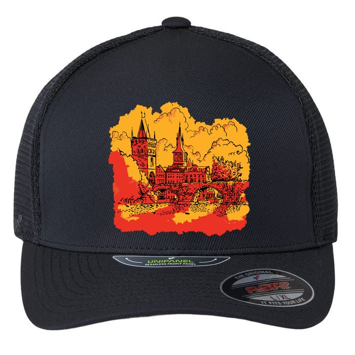 Landmark Charles Bridge Flexfit Unipanel Trucker Cap