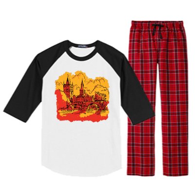 Landmark Charles Bridge Raglan Sleeve Pajama Set