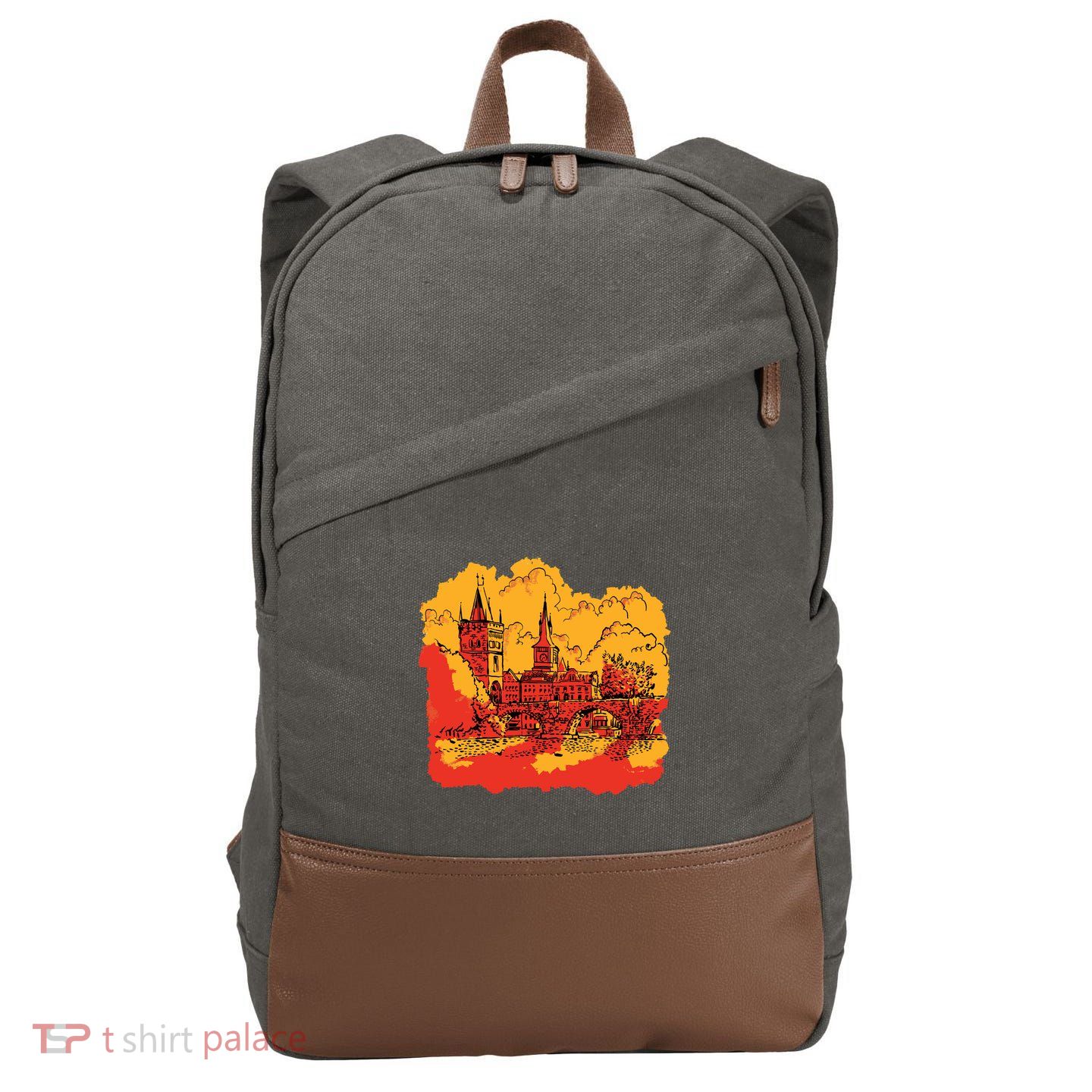 Landmark Charles Bridge Cotton Canvas Backpack