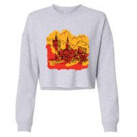 Landmark Charles Bridge Cropped Pullover Crew