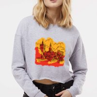 Landmark Charles Bridge Cropped Pullover Crew