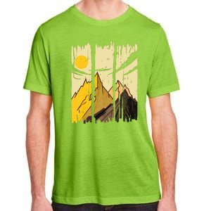 Landscape Sunset Mountain Adult ChromaSoft Performance T-Shirt