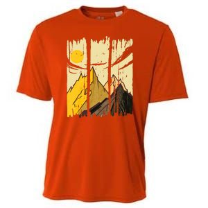 Landscape Sunset Mountain Cooling Performance Crew T-Shirt