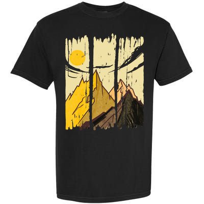 Landscape Sunset Mountain Garment-Dyed Heavyweight T-Shirt