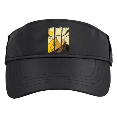 Landscape Sunset Mountain Adult Drive Performance Visor
