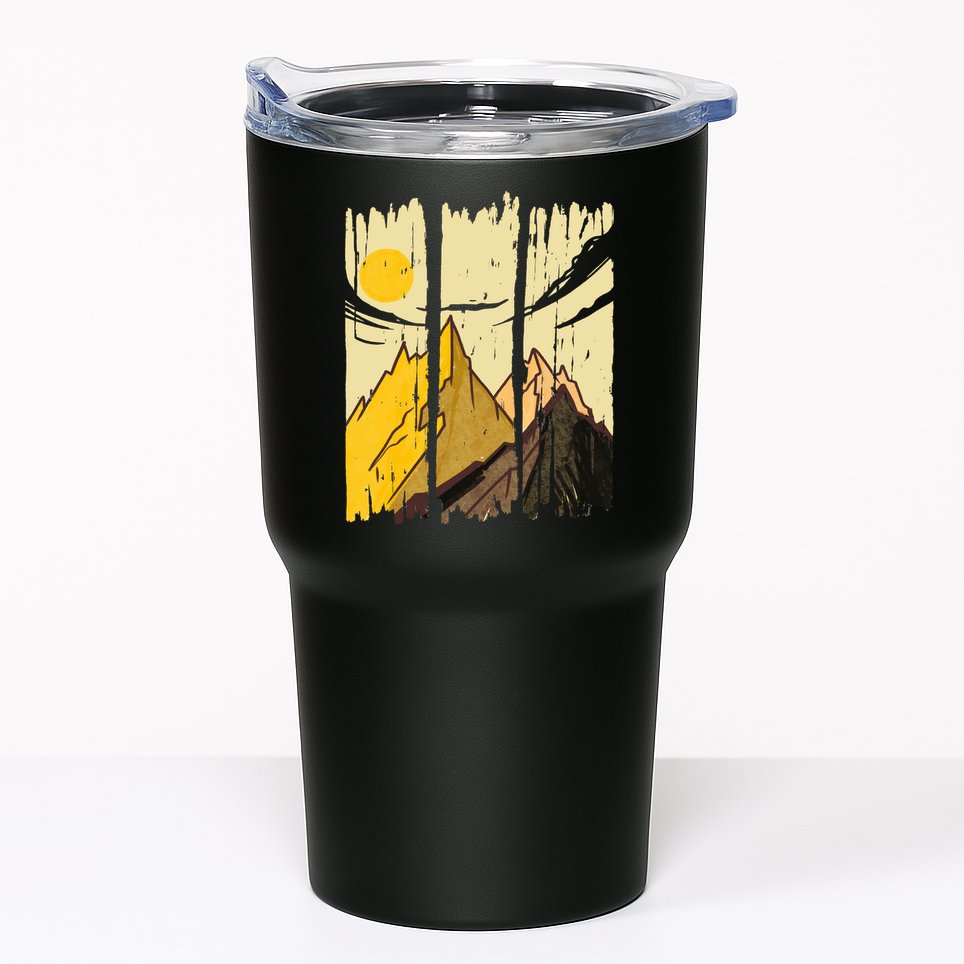Landscape Sunset Mountain Tumbler