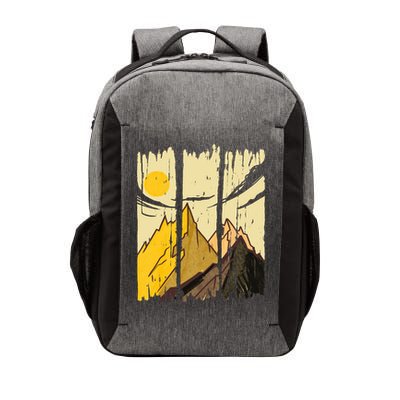 Landscape Sunset Mountain Vector Backpack