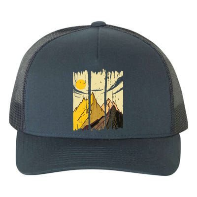 Landscape Sunset Mountain Yupoong Adult 5-Panel Trucker Hat