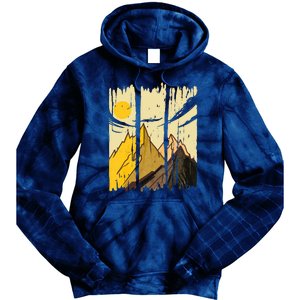 Landscape Sunset Mountain Tie Dye Hoodie