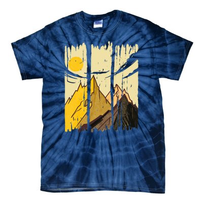 Landscape Sunset Mountain Tie-Dye T-Shirt