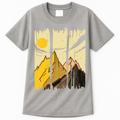 Landscape Sunset Mountain Tall T-Shirt