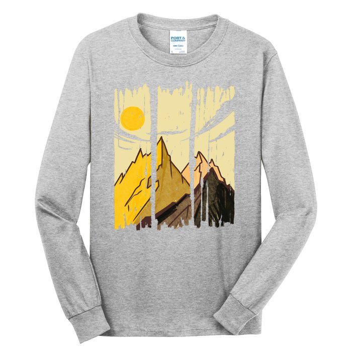 Landscape Sunset Mountain Tall Long Sleeve T-Shirt