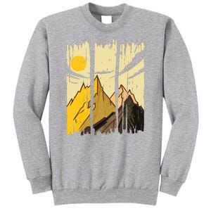 Landscape Sunset Mountain Tall Sweatshirt