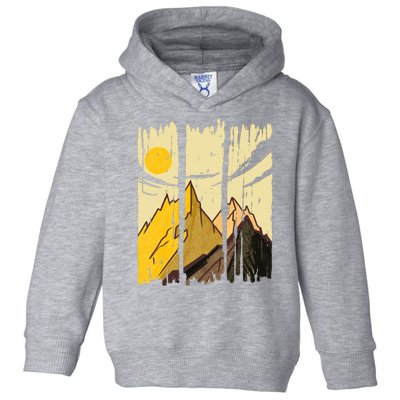 Landscape Sunset Mountain Toddler Hoodie