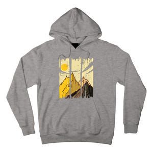 Landscape Sunset Mountain Tall Hoodie