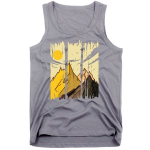 Landscape Sunset Mountain Tank Top