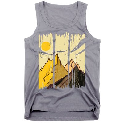 Landscape Sunset Mountain Tank Top