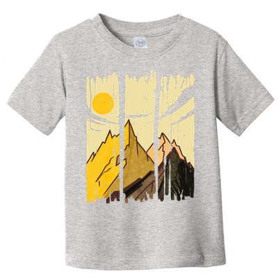 Landscape Sunset Mountain Toddler T-Shirt