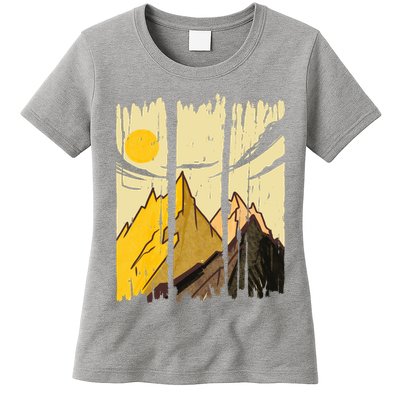 Landscape Sunset Mountain Womens T-Shirt