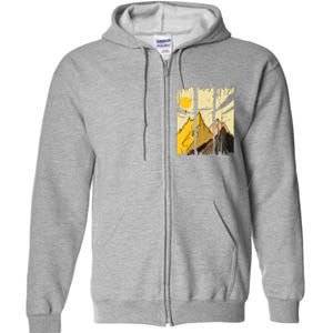 Landscape Sunset Mountain Full Zip Hoodie