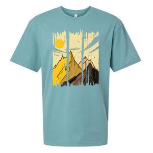 Landscape Sunset Mountain Sueded Cloud Jersey T-Shirt