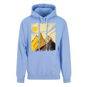 Landscape Sunset Mountain Unisex Surf Hoodie