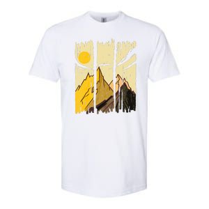 Landscape Sunset Mountain Softstyle CVC T-Shirt