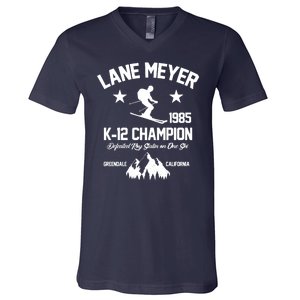 Lane Meyer 1985 K-12 Champion V-Neck T-Shirt