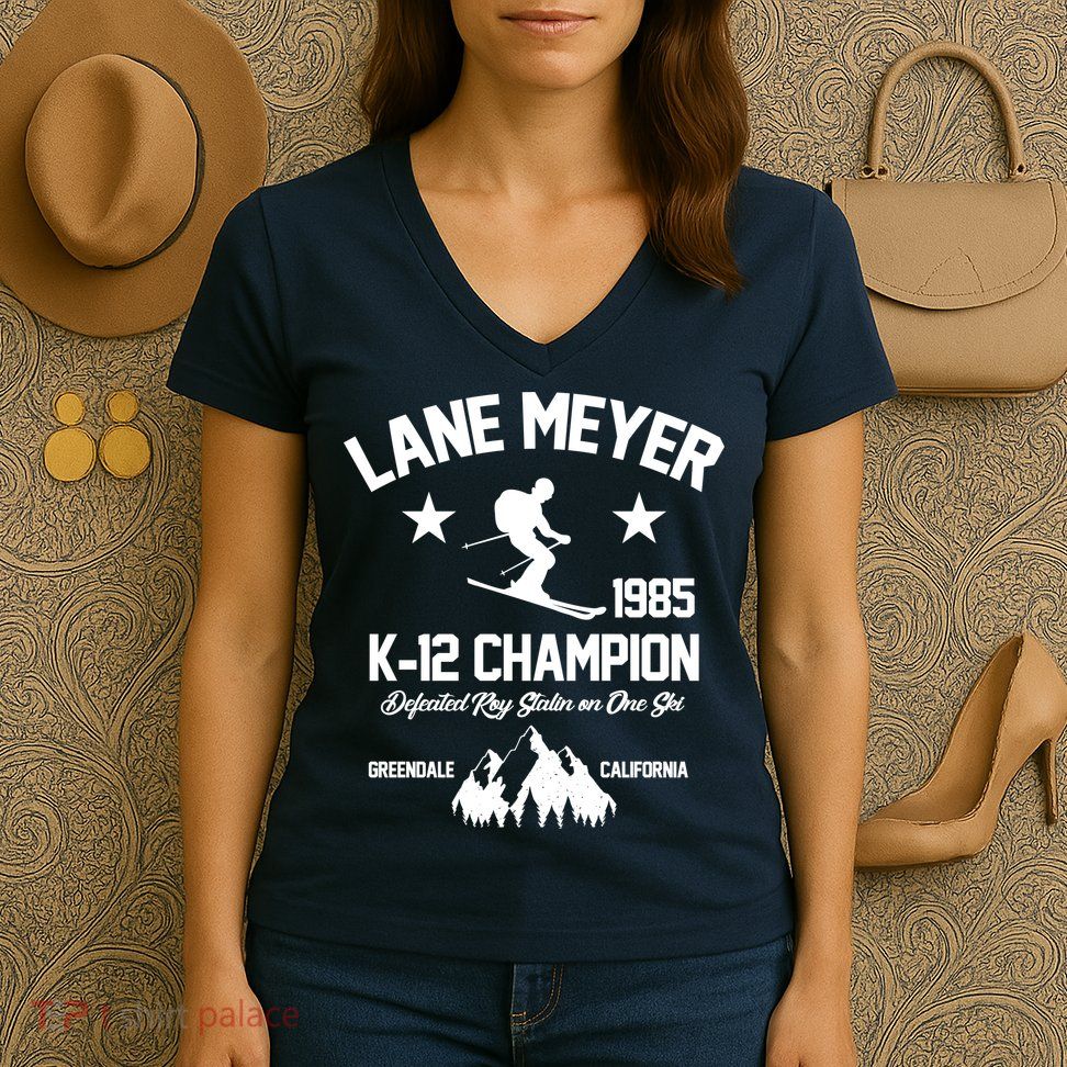 Lane Meyer 1985 K-12 Champion Women's V-Neck T-Shirt
