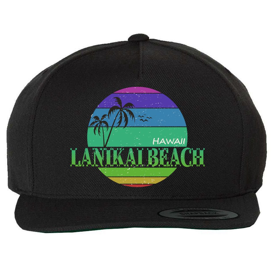 Lanikai Beach Wool Snapback Cap