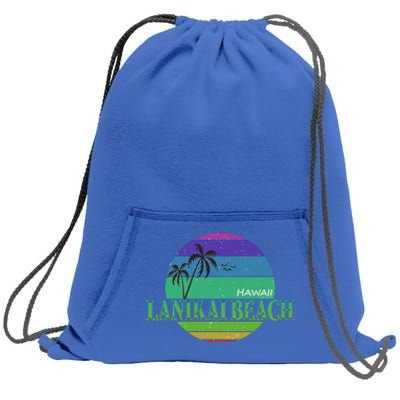 Lanikai Beach Sweatshirt Cinch Pack Bag