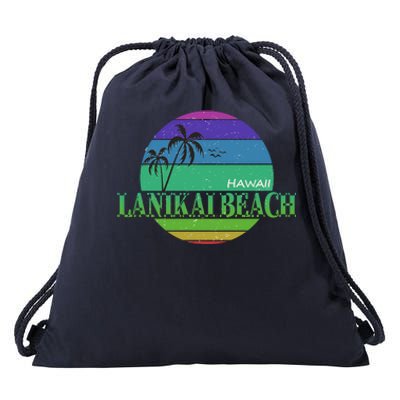 Lanikai Beach Drawstring Bag