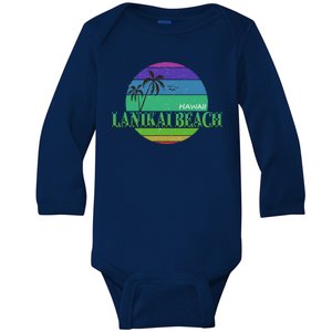 Lanikai Beach Baby Long Sleeve Bodysuit