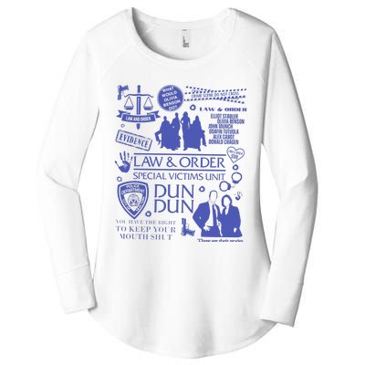 Law And Order Svu Women's Perfect Tri Tunic Long Sleeve Shirt