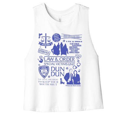 Law And Order Svu Women's Racerback Cropped Tank