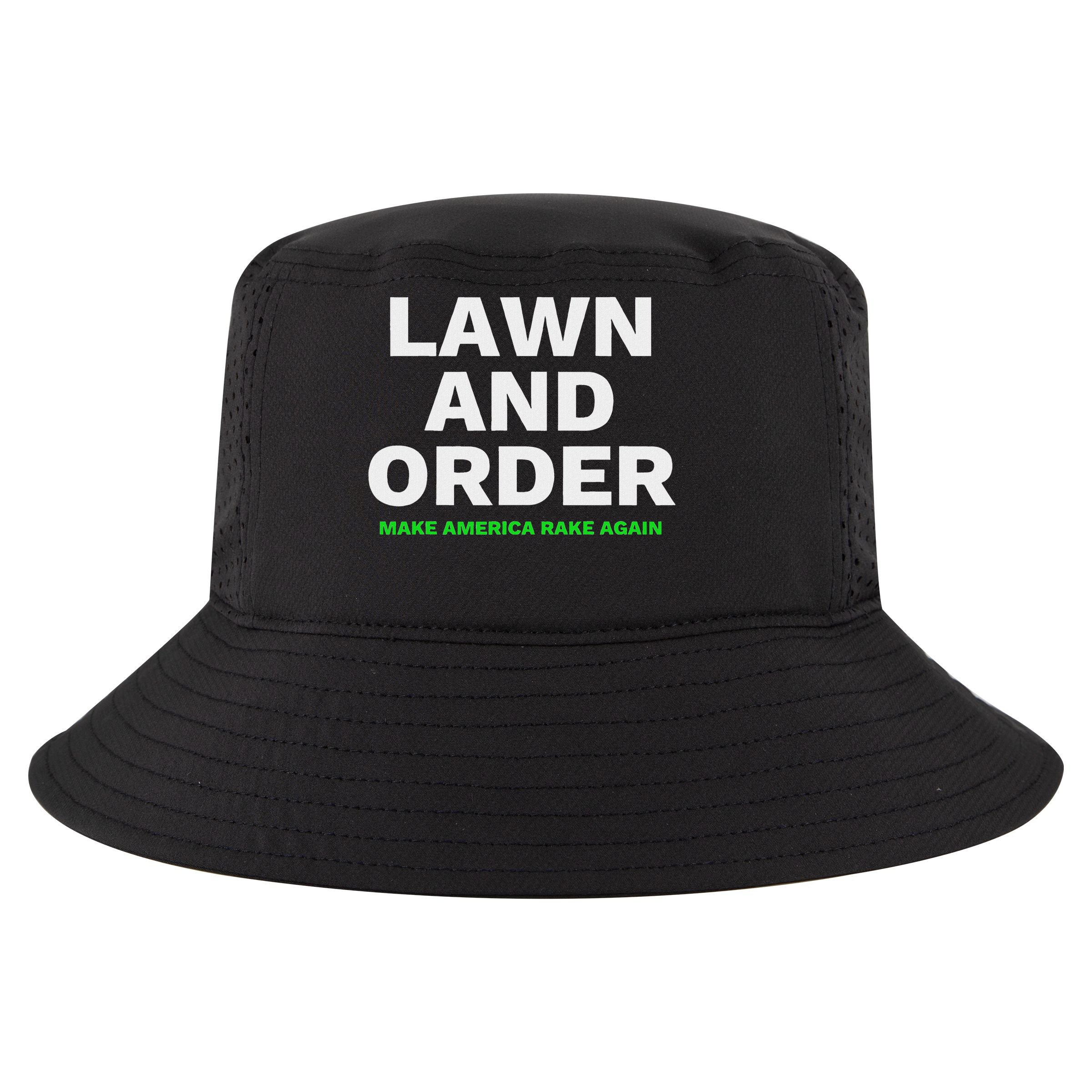 Lawn And Order. Make America Rake Again Youth Performance Sprint T-Shirt