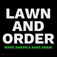 Lawn And Order. Make America Rake Again Toddler T-Shirt