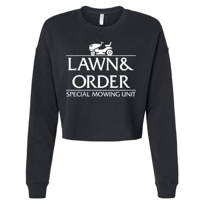 Lawn And Order Cropped Pullover Crew