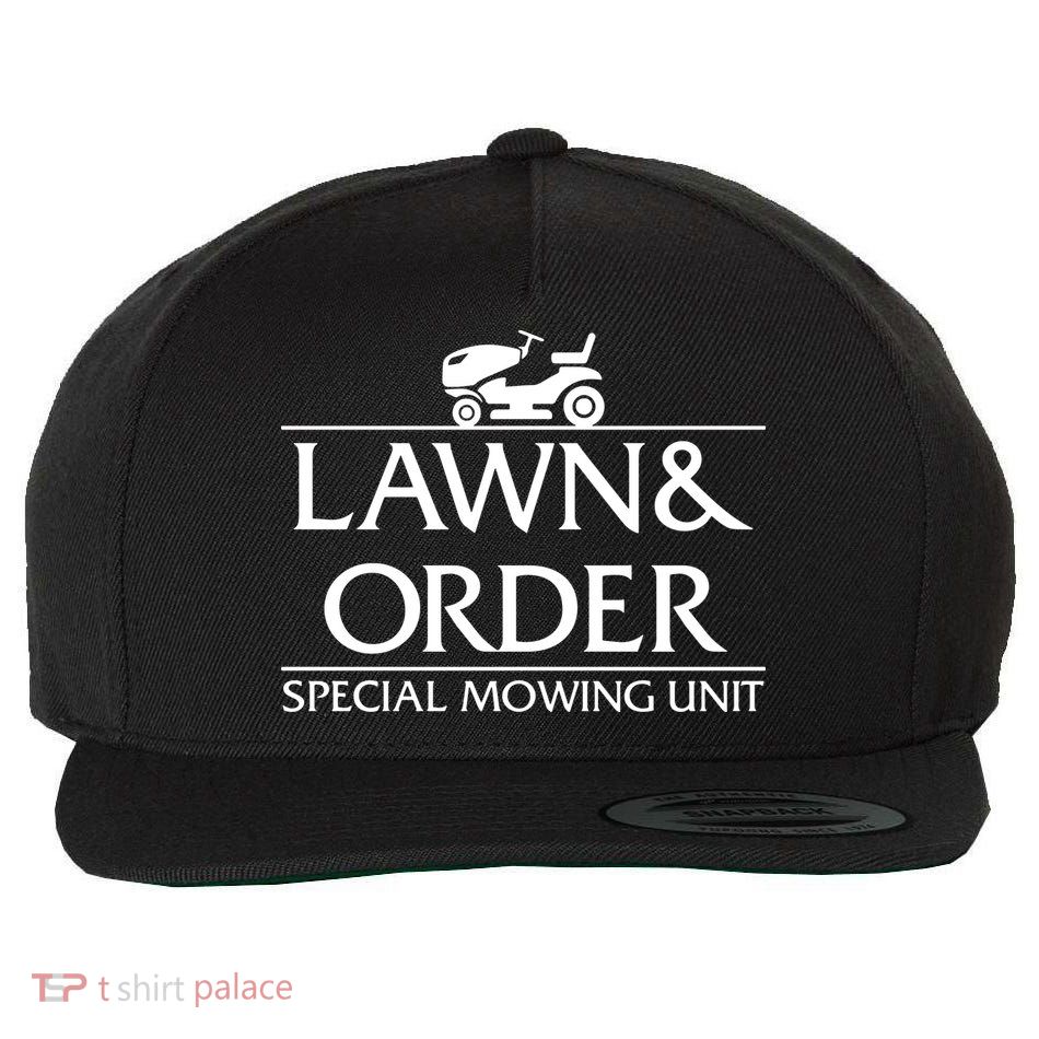 Lawn And Order Wool Snapback Cap