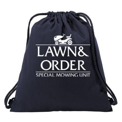 Lawn And Order Drawstring Bag