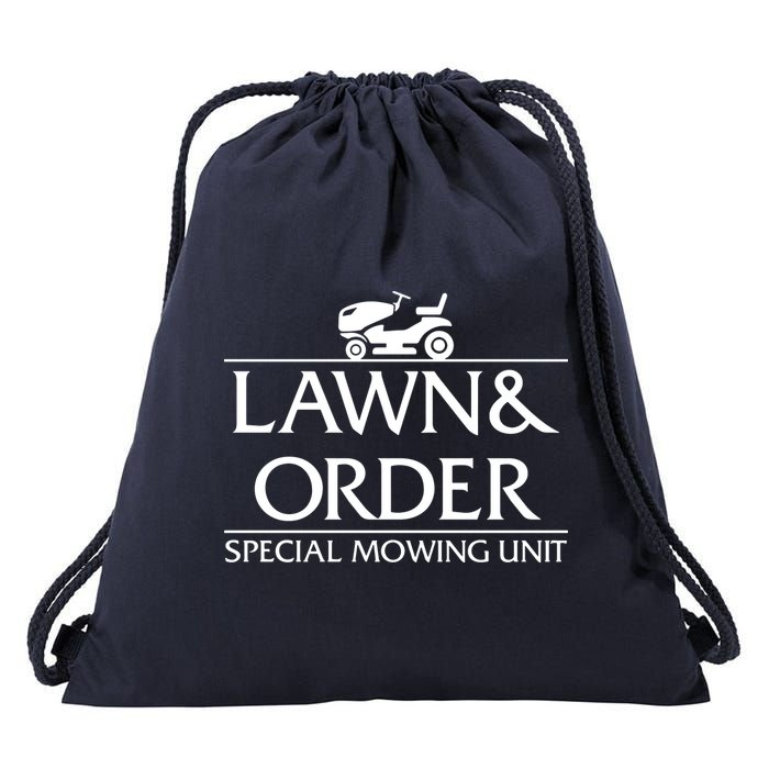 Lawn And Order Drawstring Bag