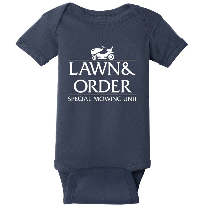 Lawn And Order Baby Bodysuit