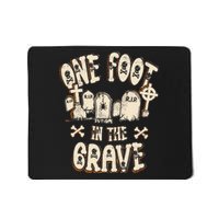 Leg Amputee One Foot In The Grave Missing Leg Mousepad